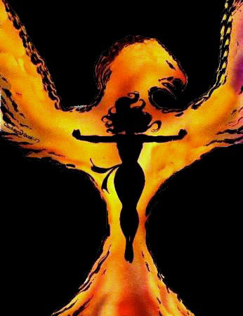 Image result for picture of a phoenix rising from the ashes